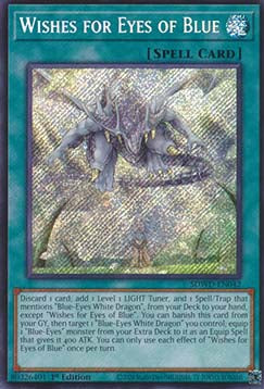 Wishes for Eyes of Blue (V.2 - Secret Rare)⁣ - Structure Deck: Blue-Eyes White Destiny⁣ (Secret Rare)⁣ [042]