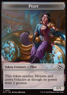 Pilot Token (C 1/1) // Treasure Token⁣ - Aetherdrift: Tokens⁣ (Token)⁣ [T 1/11]