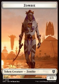 Zombie Token (W 1/1) // Angel of Sanctions Token⁣ - Aetherdrift: Tokens⁣ (Token)⁣ [CT 3/1]
