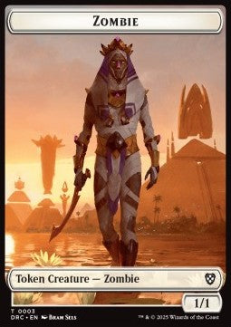 Zombie Token (W 1/1) // Champion of Wits Token⁣ - Aetherdrift: Tokens⁣ (Token)⁣ [CT 3/5]