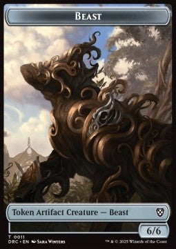 Beast Token (A 6/6) // Construct Token (A 4/4)⁣ - Aetherdrift: Tokens⁣ (Token)⁣ [CT 11/12]