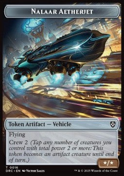 Nalaar Aetherjet Token (A */*) // Golem Token (A 3/3 Flying)⁣ - Aetherdrift: Tokens⁣ (Token)⁣ [CT 16/13]