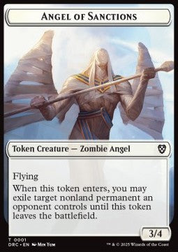Angel of Sanctions Token // Vizier of Many Faces Token⁣ - Aetherdrift: Tokens⁣ (Token)⁣ [CT 1/2]