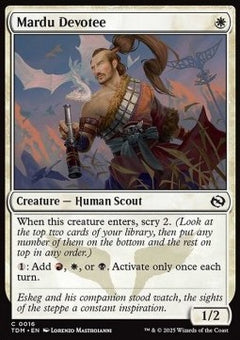 Mardu Devotee⁣ - Tarkir: Dragonstorm⁣ (Common)⁣ [16]