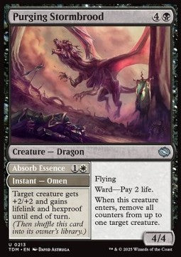 Purging Stormbrood // Absorb Essence⁣ - Tarkir: Dragonstorm⁣ (Uncommon)⁣ [213]