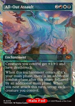 All-Out Assault (V.3)⁣ - Tarkir: Dragonstorm: Extras⁣ (Mythic)⁣ [415]