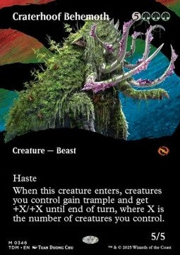Craterhoof Behemoth (V.1)⁣ - Tarkir: Dragonstorm: Extras⁣ (Mythic)⁣ [346]