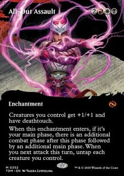 All-Out Assault (V.1)⁣ - Tarkir: Dragonstorm: Extras⁣ (Mythic)⁣ [352]