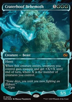 Craterhoof Behemoth (V.2)⁣ - Tarkir: Dragonstorm: Extras⁣ (Mythic)⁣ [404]