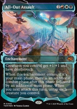 All-Out Assault (V.2)⁣ - Tarkir: Dragonstorm: Extras⁣ (Mythic)⁣ [405]