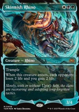 Skirmish Rhino (V.2)⁣ - Tarkir: Dragonstorm: Extras⁣ (Mythic)⁣ [408]
