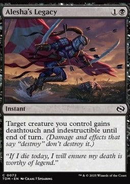 Alesha's Legacy⁣ - Tarkir: Dragonstorm⁣ (Common)⁣ [72]