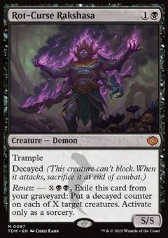 Rot-Curse Rakshasa⁣ - Tarkir: Dragonstorm⁣ (Mythic)⁣ [87]