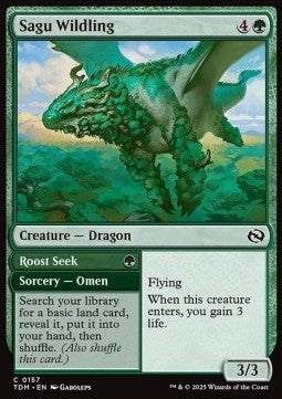 Sagu Wildling // Roost Seek⁣ - Tarkir: Dragonstorm⁣ (Common)⁣ [157]
