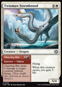 Twinmaw Stormbrood // Charring Bite⁣ - Tarkir: Dragonstorm⁣ (Uncommon)⁣ [232]