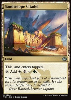 Sandsteppe Citadel⁣ - Tarkir: Dragonstorm⁣ (Uncommon)⁣ [266]