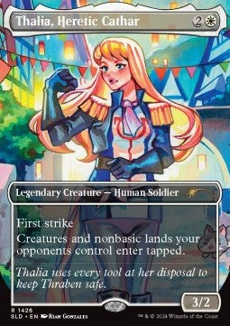Thalia, Heretic Cathar⁣ - Secret Lair Drop Series: Our Boss Is on Vacation Superdrop⁣ (Rare)⁣ [1428]
