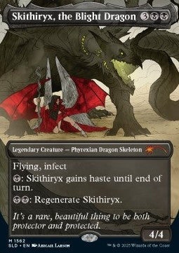 Skithiryx, the Blight Dragon⁣ - Secret Lair Drop Series: Our Boss Is on Vacation Superdrop⁣ (Mythic)⁣ [1562]