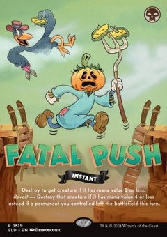 Fatal Push⁣ - Secret Lair Drop Series: Our Boss Is on Vacation Superdrop⁣ (Rare)⁣ [1819]
