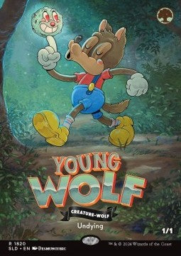 Young Wolf⁣ - Secret Lair Drop Series: Our Boss Is on Vacation Superdrop⁣ (Rare)⁣ [1820]