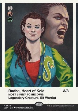 Radha, Heart of Keld⁣ - Secret Lair Drop Series: Our Boss Is on Vacation Superdrop⁣ (Rare)⁣ [1876]