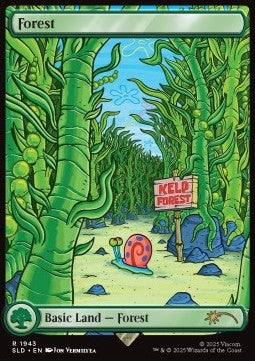 Forest⁣ - Secret Lair Drop Series: Our Boss Is on Vacation Superdrop⁣ (Rare)⁣ [1943]