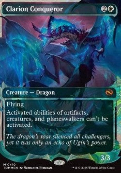 Clarion Conqueror (V.3)⁣ - Tarkir: Dragonstorm: Extras⁣ (Mythic)⁣ [410]