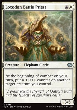 Loxodon Battle Priest⁣ - Tarkir: Dragonstorm⁣ (Uncommon)⁣ [15]