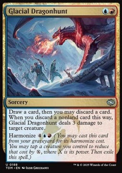 Glacial Dragonhunt⁣ - Tarkir: Dragonstorm⁣ (Uncommon)⁣ [188]