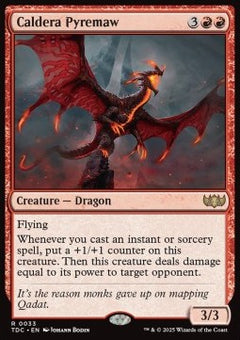 Caldera Pyremaw⁣ - Commander: Tarkir: Dragonstorm⁣ (Rare)⁣ [33]