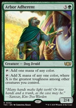 Arbor Adherent⁣ - Commander: Tarkir: Dragonstorm⁣ (Rare)⁣ [42]