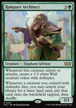 Rampart Architect⁣ - Commander: Tarkir: Dragonstorm⁣ (Rare)⁣ [47]