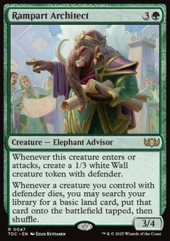 Rampart Architect⁣ - Commander: Tarkir: Dragonstorm⁣ (Rare)⁣ [47]