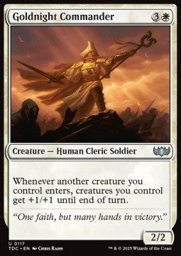 Goldnight Commander⁣ - Commander: Tarkir: Dragonstorm⁣ (Uncommon)⁣ [117]