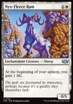 Nyx-Fleece Ram⁣ - Commander: Tarkir: Dragonstorm⁣ (Uncommon)⁣ [126]