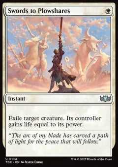 Swords to Plowshares⁣ - Commander: Tarkir: Dragonstorm⁣ (Uncommon)⁣ [134]
