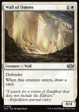 Wall of Omens⁣ - Commander: Tarkir: Dragonstorm⁣ (Uncommon)⁣ [138]