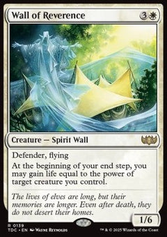 Wall of Reverence⁣ - Commander: Tarkir: Dragonstorm⁣ (Rare)⁣ [139]