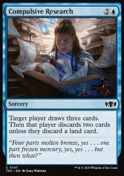 Compulsive Research⁣ - Commander: Tarkir: Dragonstorm⁣ (Common)⁣ [147]