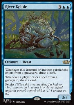 River Kelpie⁣ - Commander: Tarkir: Dragonstorm⁣ (Rare)⁣ [166]