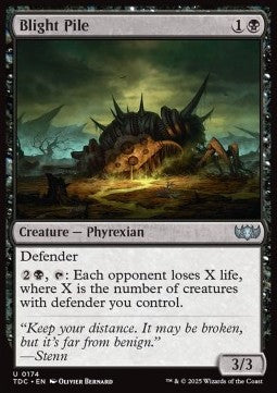 Blight Pile⁣ - Commander: Tarkir: Dragonstorm⁣ (Uncommon)⁣ [174]
