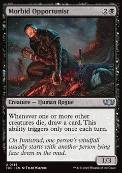 Morbid Opportunist⁣ - Commander: Tarkir: Dragonstorm⁣ (Uncommon)⁣ [188]