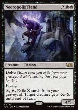 Necropolis Fiend⁣ - Commander: Tarkir: Dragonstorm⁣ (Rare)⁣ [190]