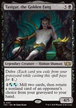 Tasigur, the Golden Fang⁣ - Commander: Tarkir: Dragonstorm⁣ (Rare)⁣ [197]