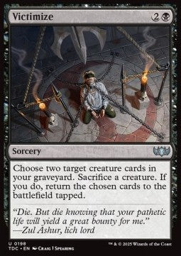 Victimize⁣ - Commander: Tarkir: Dragonstorm⁣ (Uncommon)⁣ [198]