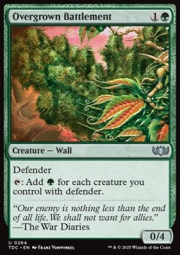 Overgrown Battlement⁣ - Commander: Tarkir: Dragonstorm⁣ (Uncommon)⁣ [264]
