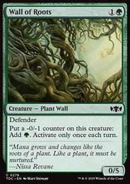 Wall of Roots⁣ - Commander: Tarkir: Dragonstorm⁣ (Common)⁣ [278]