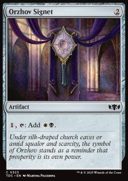 Orzhov Signet⁣ - Commander: Tarkir: Dragonstorm⁣ (Common)⁣ [323]