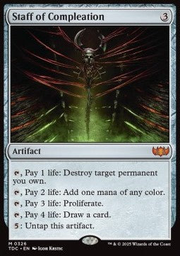 Staff of Compleation⁣ - Commander: Tarkir: Dragonstorm⁣ (Mythic)⁣ [326]