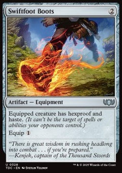 Swiftfoot Boots⁣ - Commander: Tarkir: Dragonstorm⁣ (Uncommon)⁣ [328]
